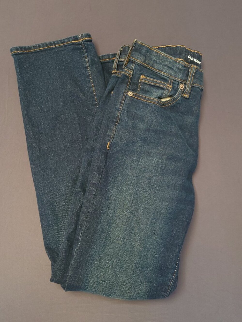 Old Navy Jeans Dark Wash Pants Youth Boys 14 Straight Fit